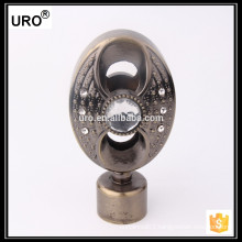 hot sale wrought iron curtain rod finials